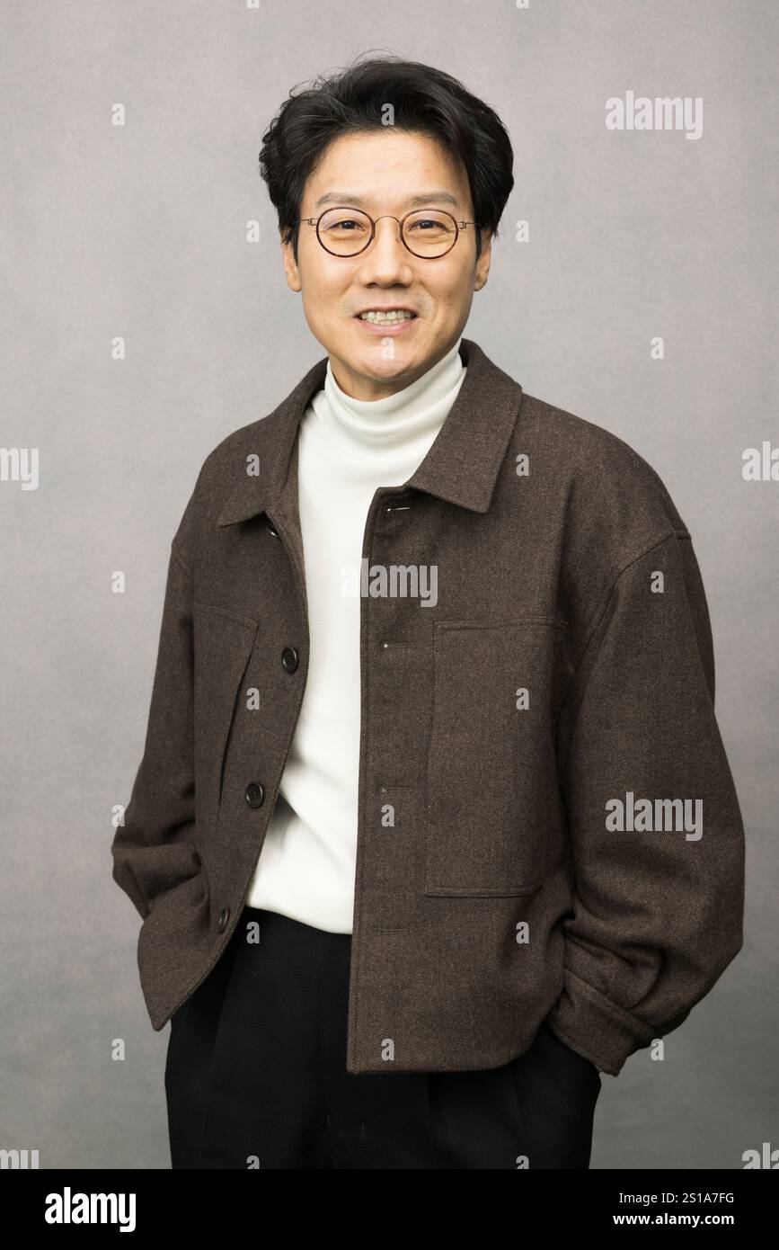 Hwang Dong-hyuk poses for a portrait to promote the second season of