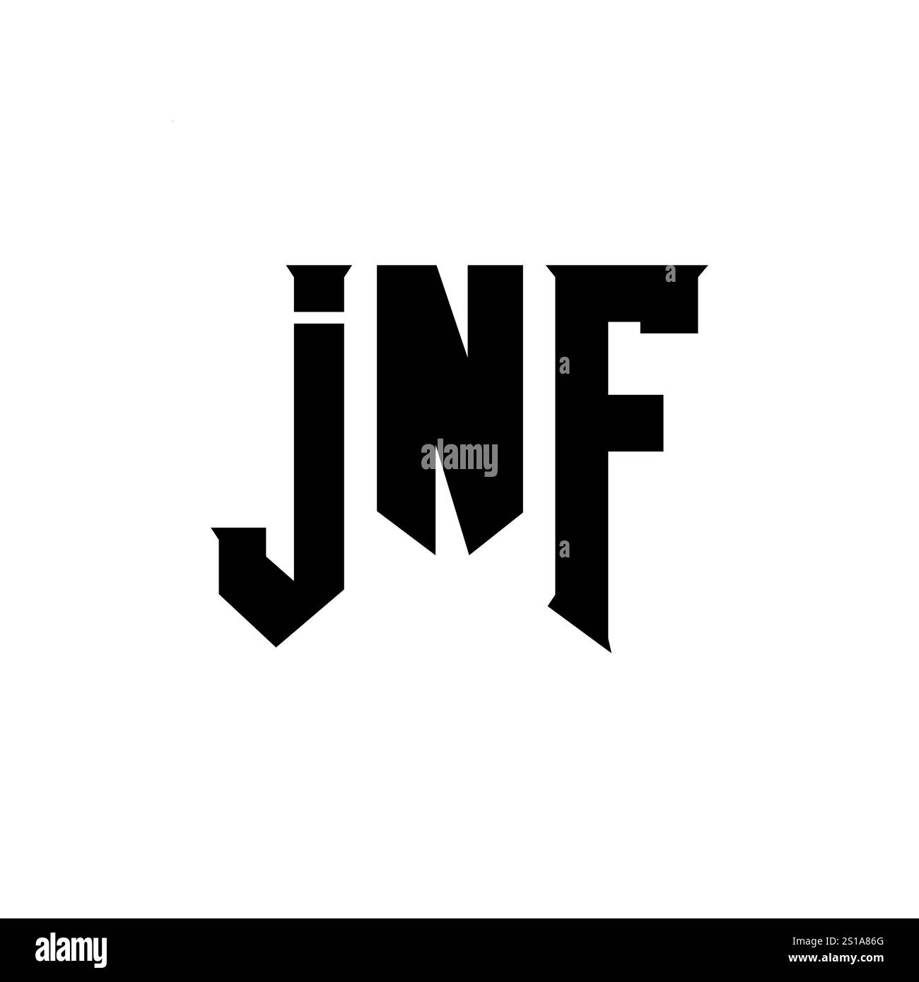 JNF letter logo design for technology company. JNF logo design black ...