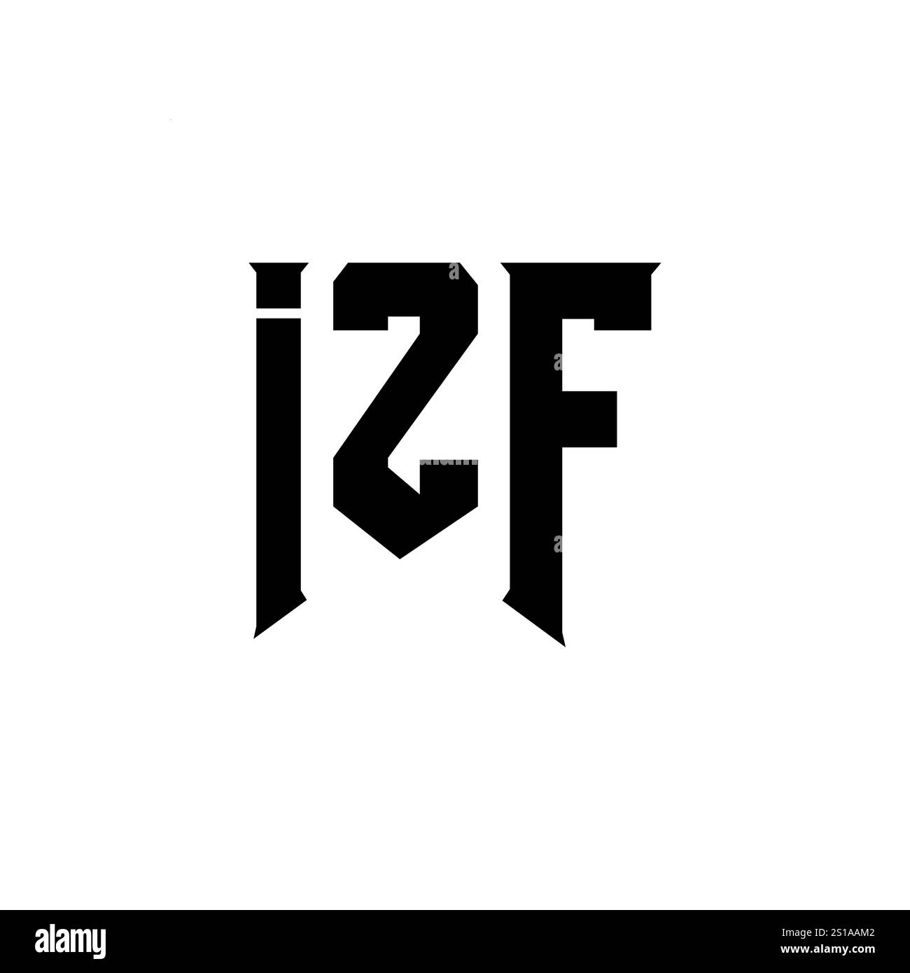 Izf logo design Stock Vector Images - Alamy