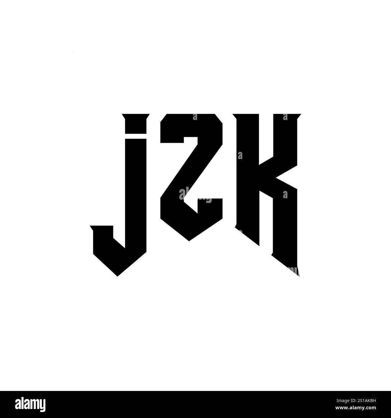 JZK letter logo design for technology company. JZK logo design black ...