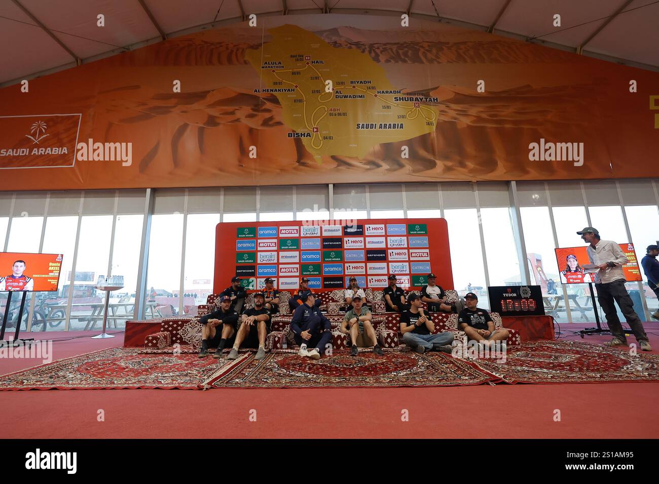 the Top Driver Conference of the Dakar 2025 on January 2, 2025 in Start