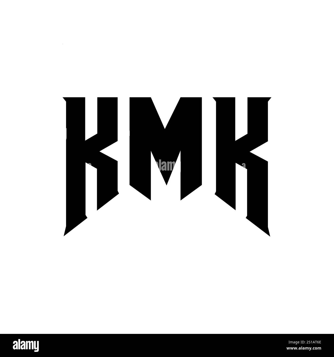 KMK letter logo design for technology company. KMK logo design black