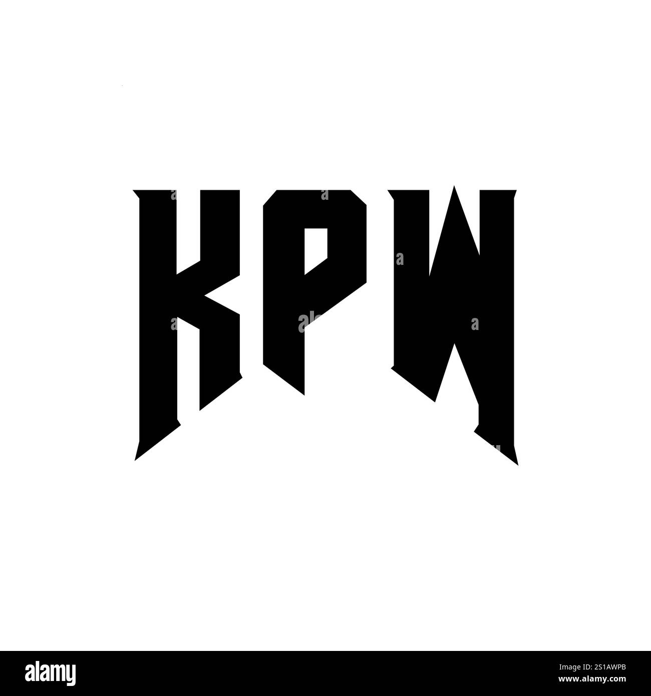 Kpw logo design hi-res stock photography and images - Alamy