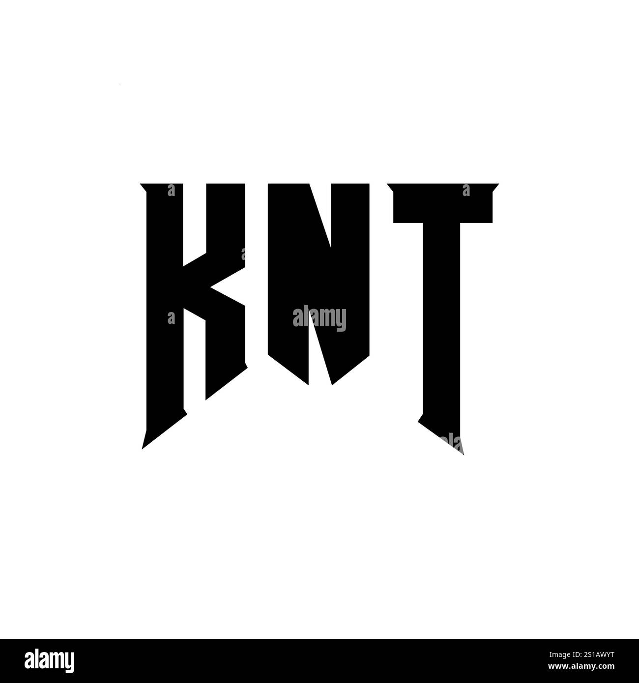 KNT letter logo design for technology company. KNT logo design black ...