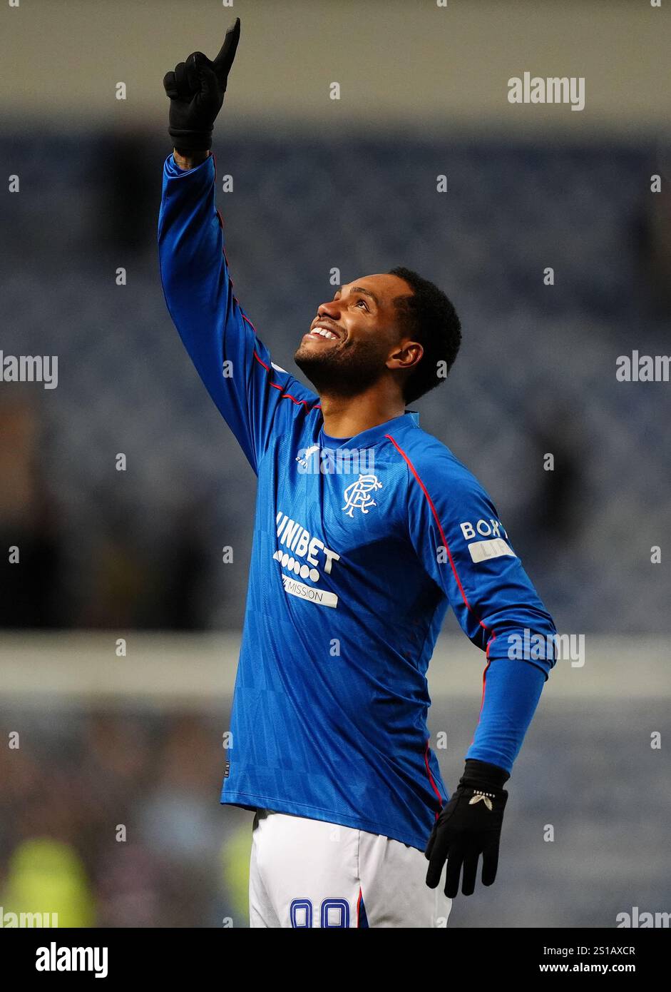 Rangers' Danilo celebrates after the William Hill Premiership match at ...