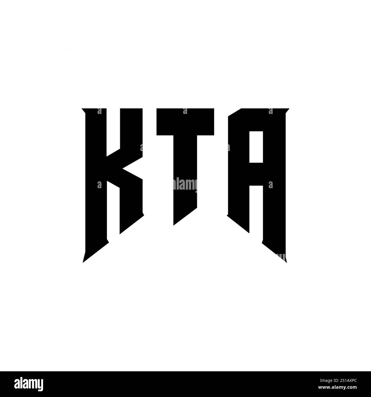 KTA letter logo design for technology company. KTA logo design black ...