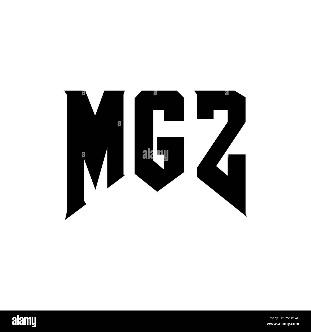 Mgz Letter Logo Design For Technology Company Mgz Logo Design Black