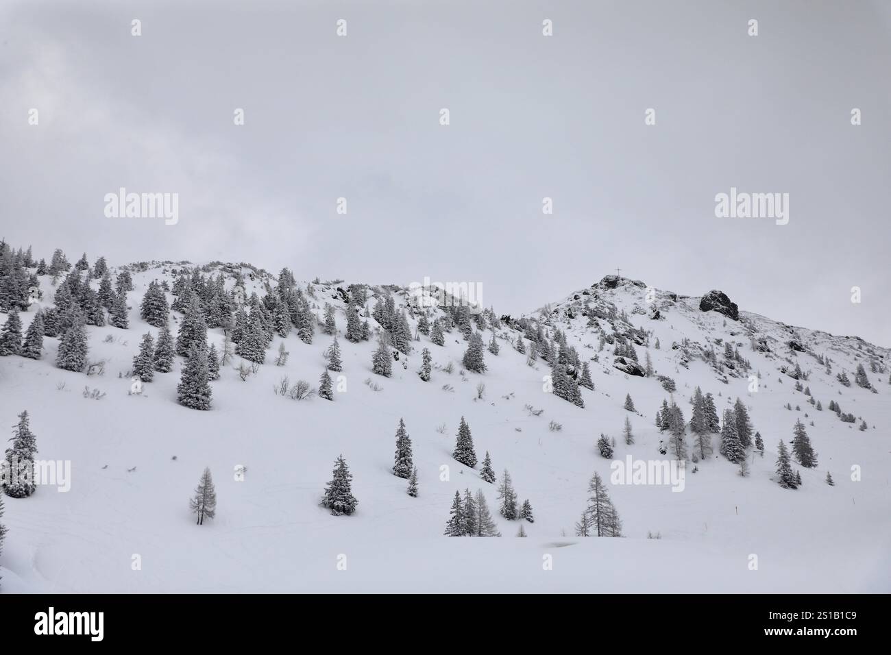 Wagrain, Austria. 26th Feb, 2022. The Austrian alps covered with snow ...
