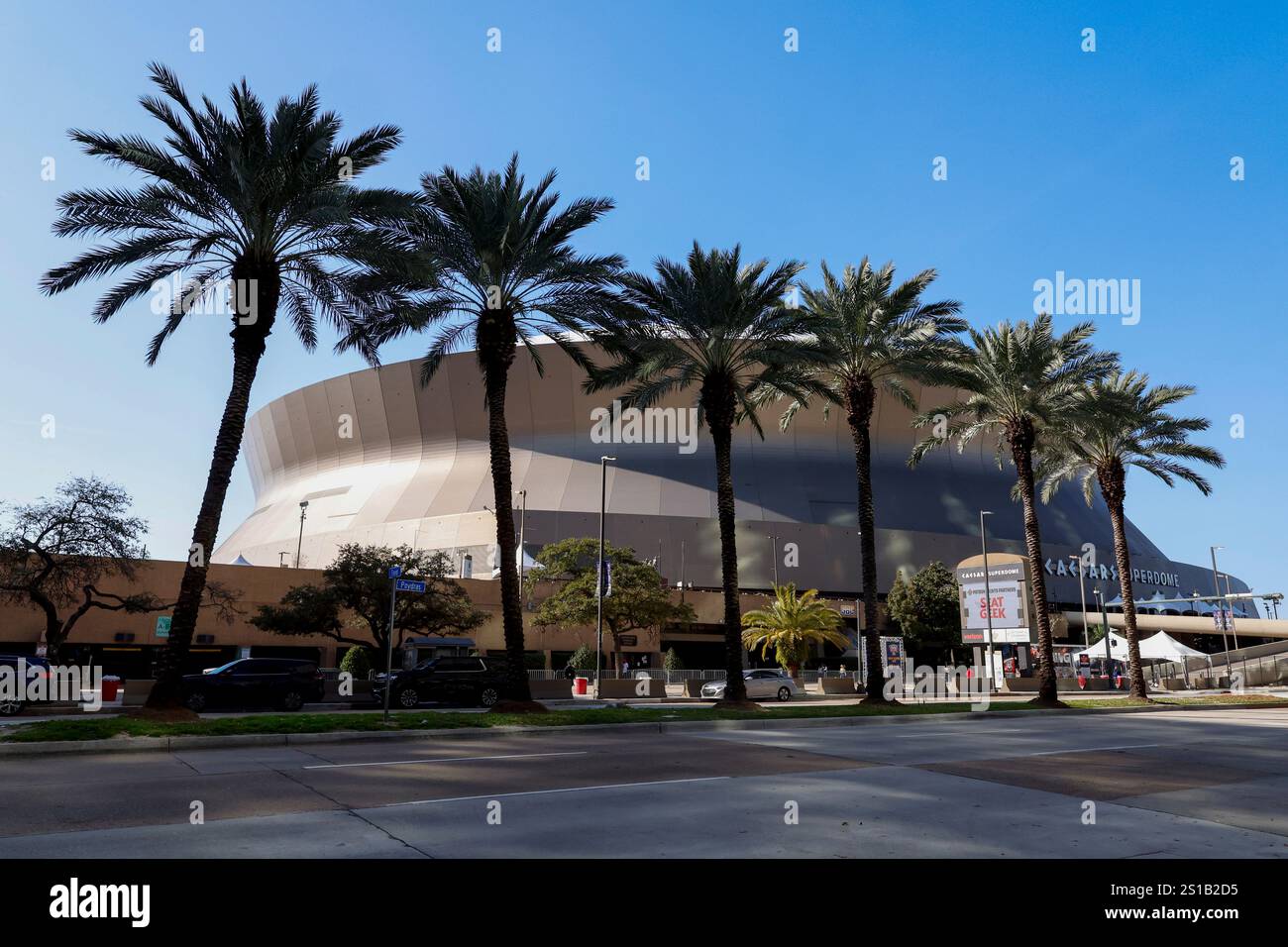 Street view of Superdome ahead of the Sugar Bowl NCAA College Football