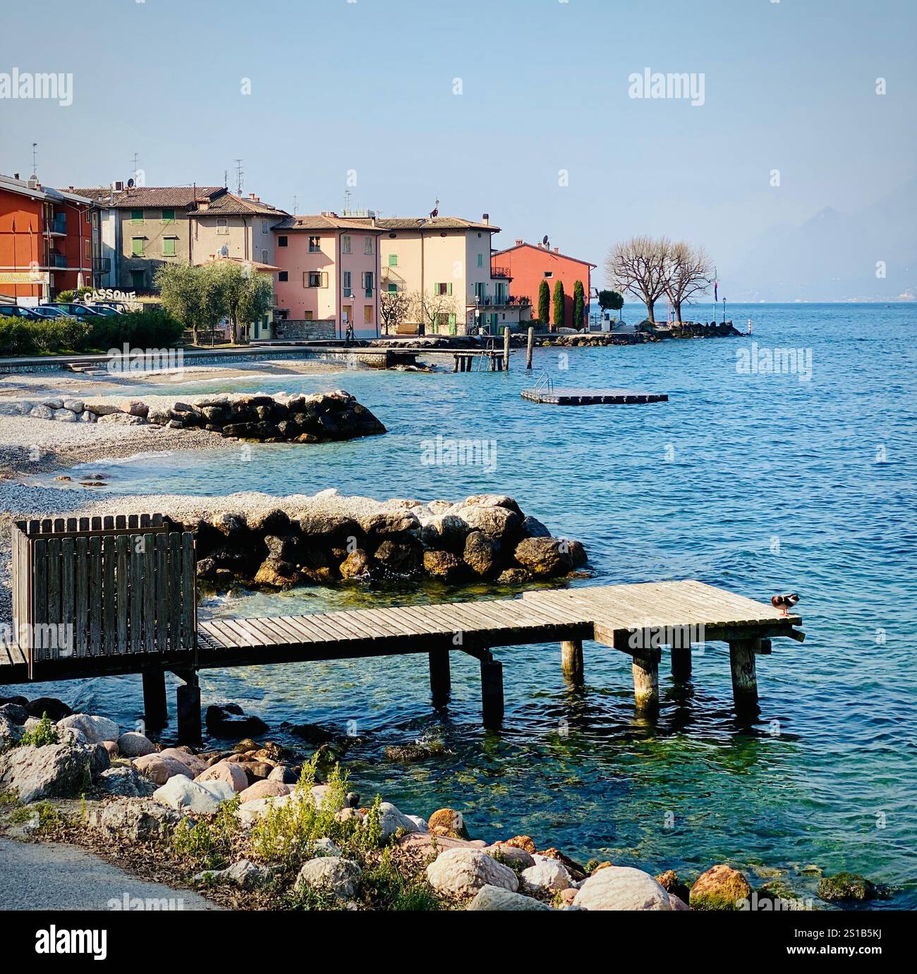 Lake Garda in Italy - Smartphone Captured Stock Image