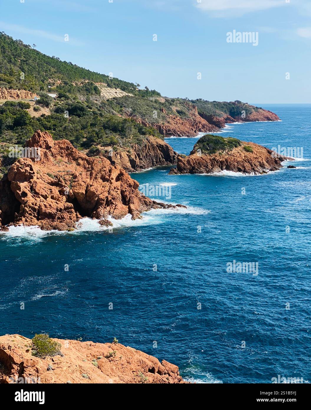 Seashore Co d'Azur, France - Smartphone Captured Stock Image