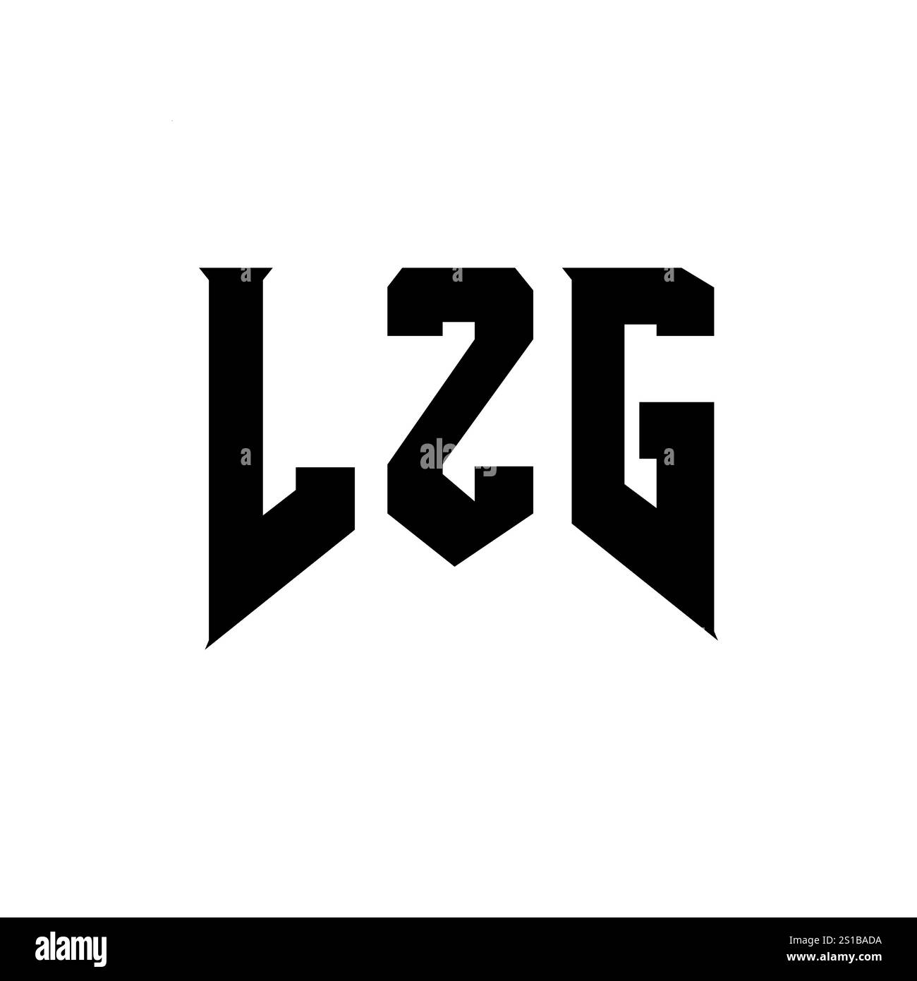 LZG letter logo design for technology company. LZG logo design black ...