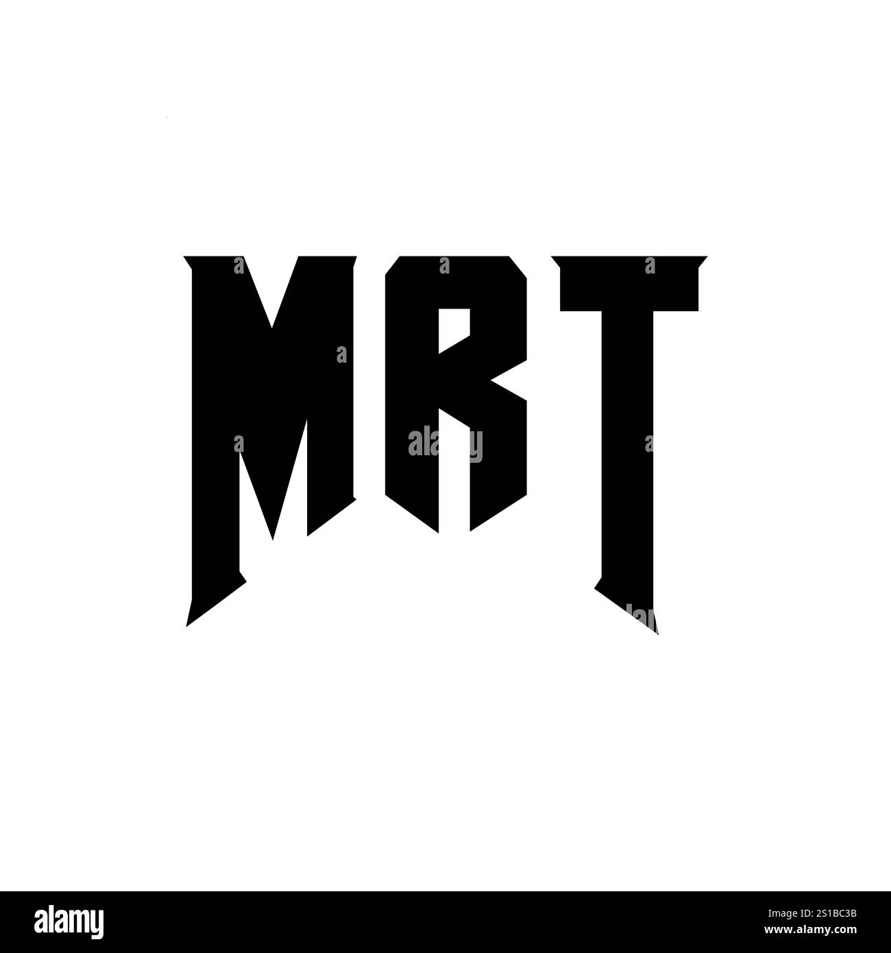 MRT letter logo design for technology company. MRT logo design black and white color combination. MRT logo, MRT vector, MRT design, MRT icon, MRT alph Stock Vector