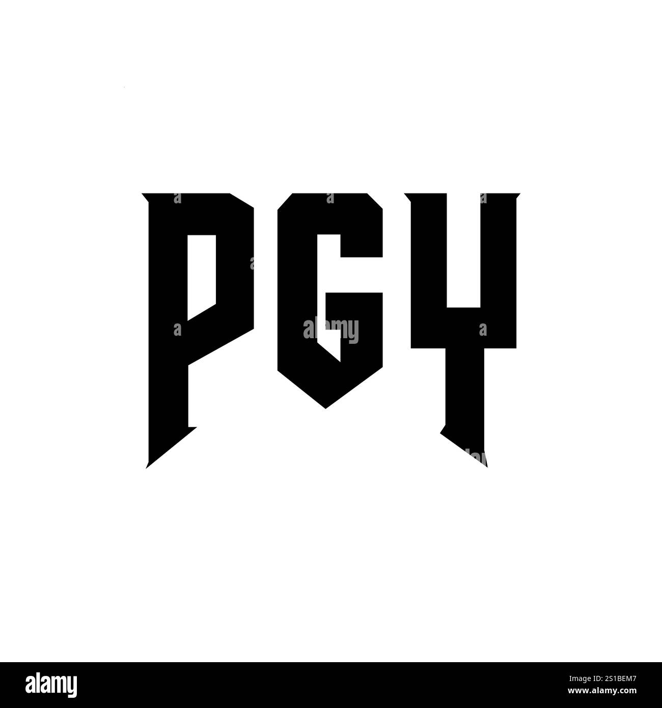 Pgy logo design hi-res stock photography and images - Alamy