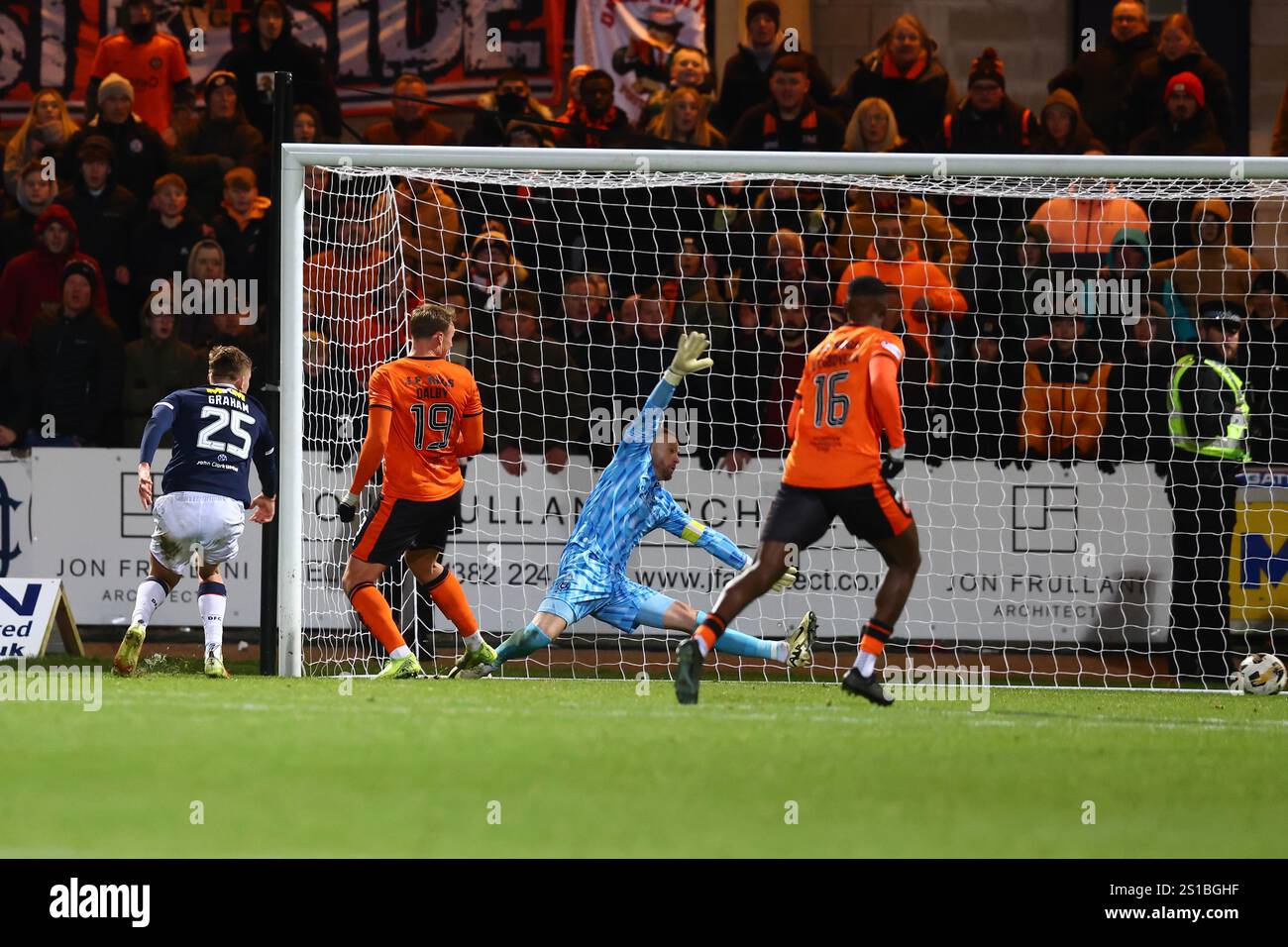 2nd January 2025; Dens Park, Dundee, Scotland Scottish Premiership
