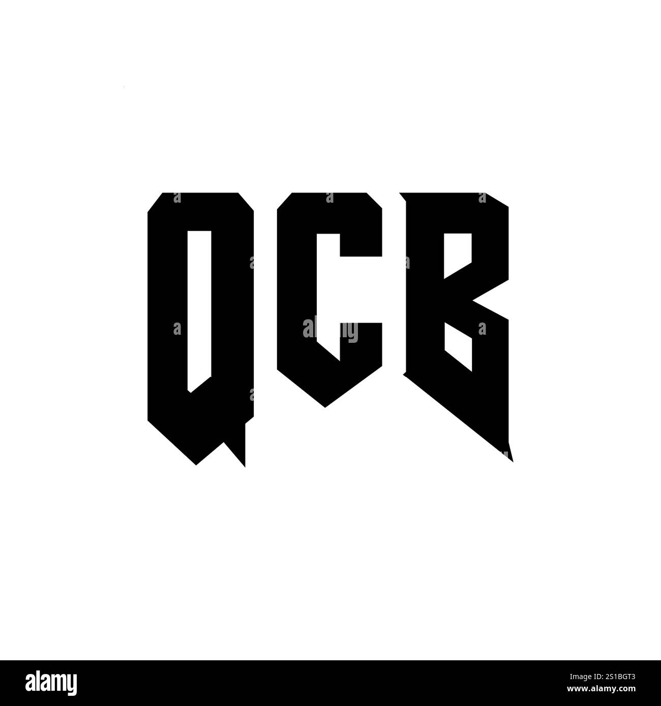 QCB letter logo design for technology company. QCB logo design black ...