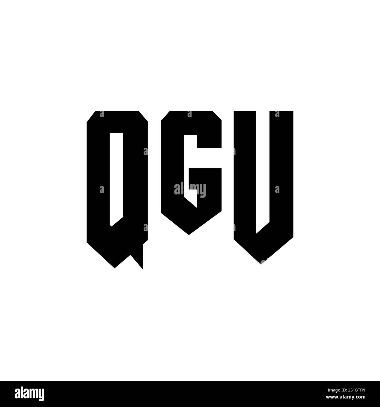 QGU letter logo design for technology company. QGU logo design black ...