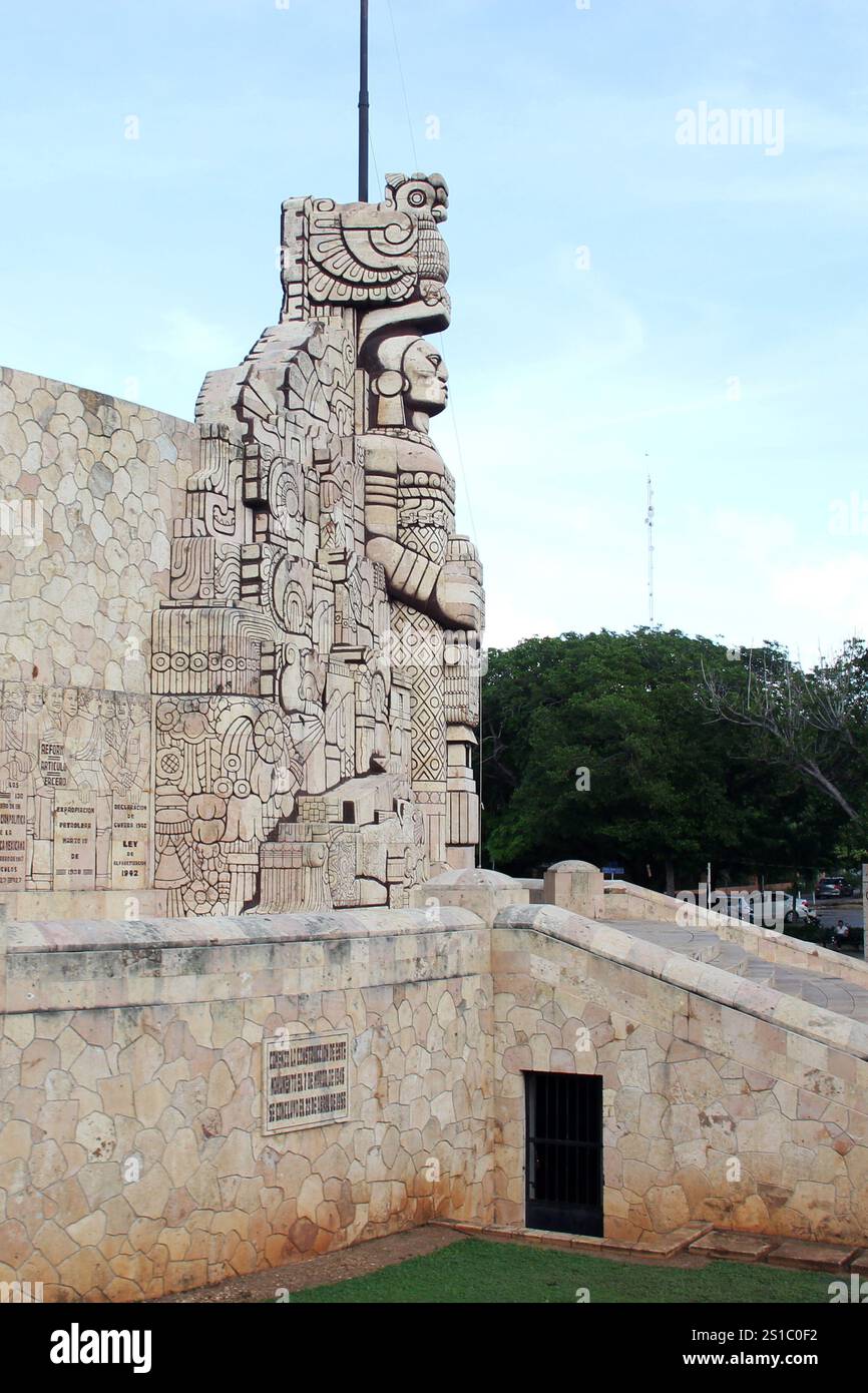 Merida, Yucatan, Mexico - Oct 29 2024: Monument to the homeland in ...