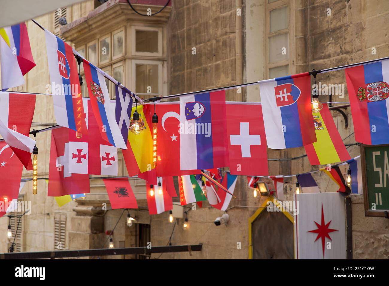 National flags in a row Stock Photo - Alamy