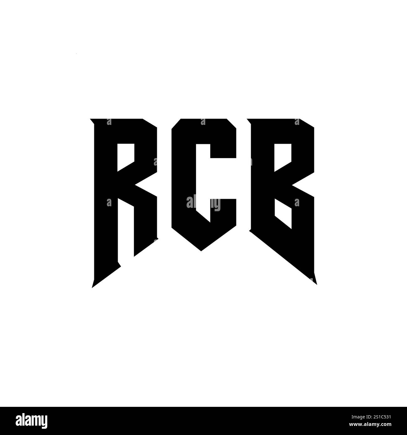 RCB letter logo design for technology company. RCB logo design black ...