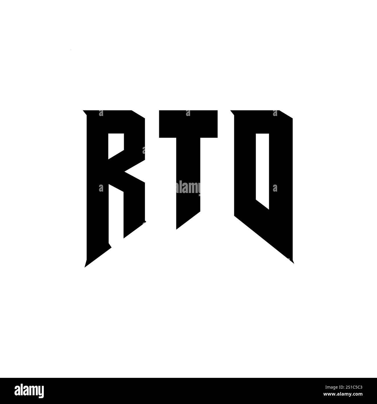 RTD letter logo design for technology company. RTD logo design black