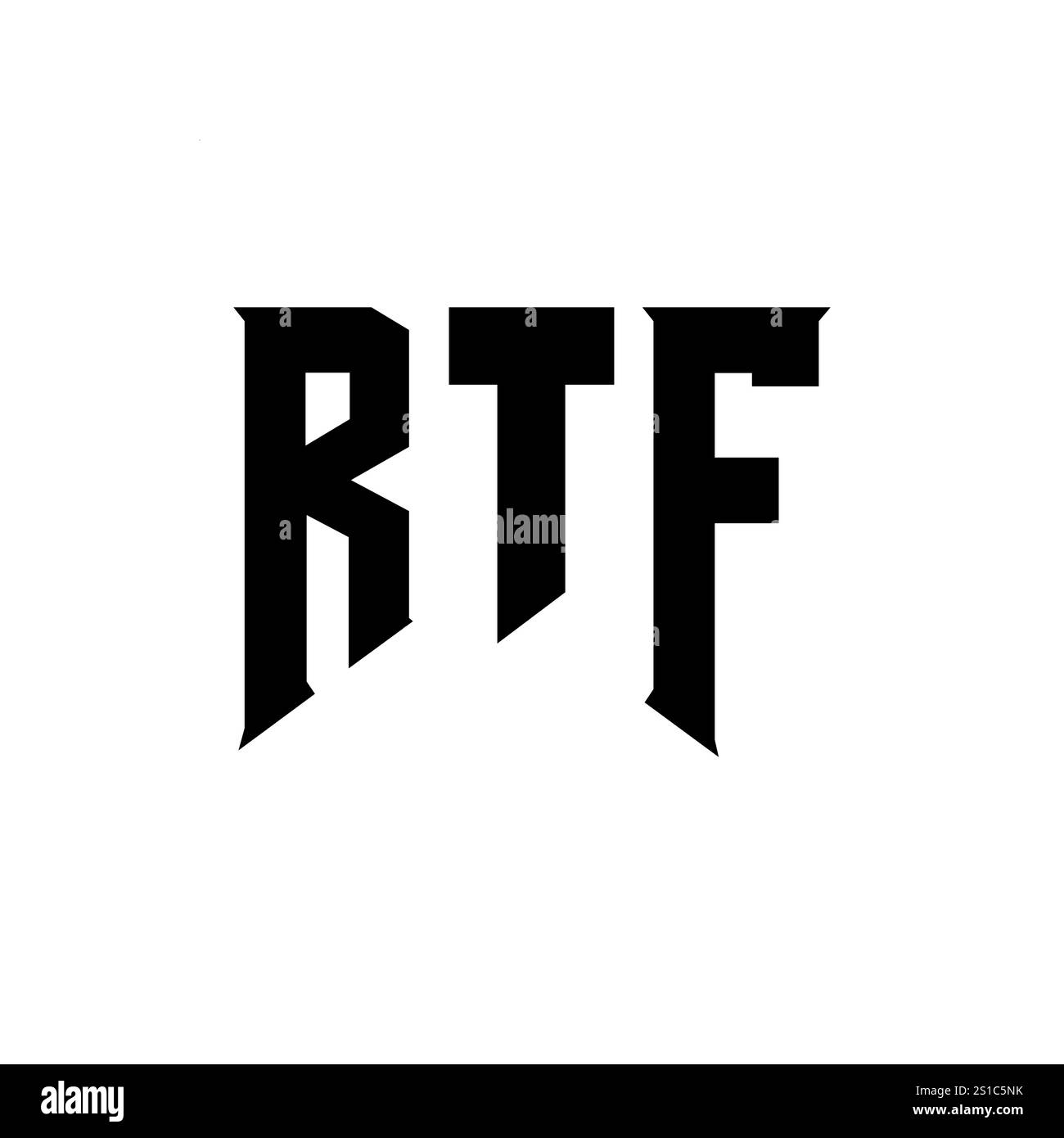 Rtf logo design Stock Vector Images - Alamy