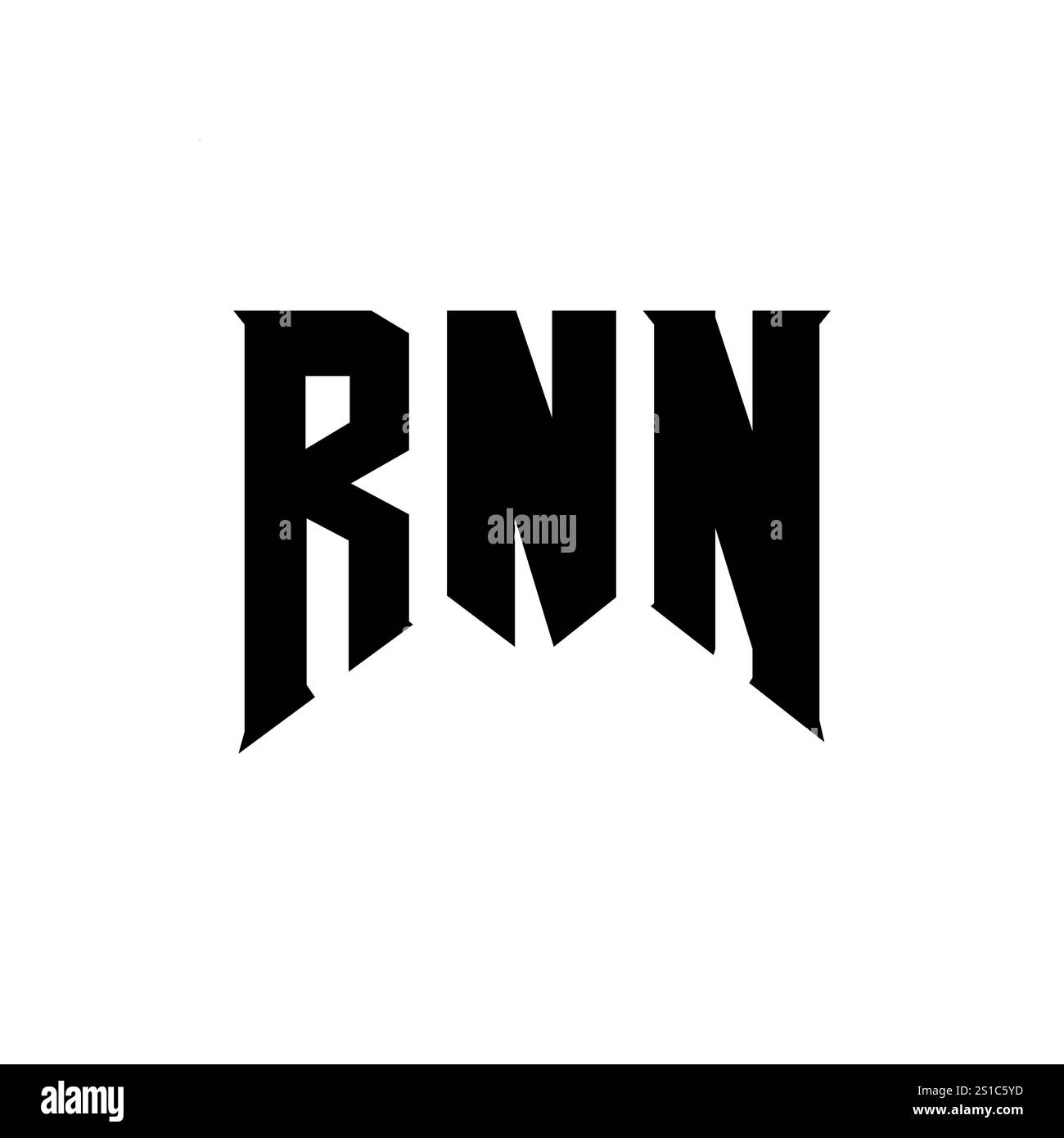 RNN letter logo design for technology company. RNN logo design black ...