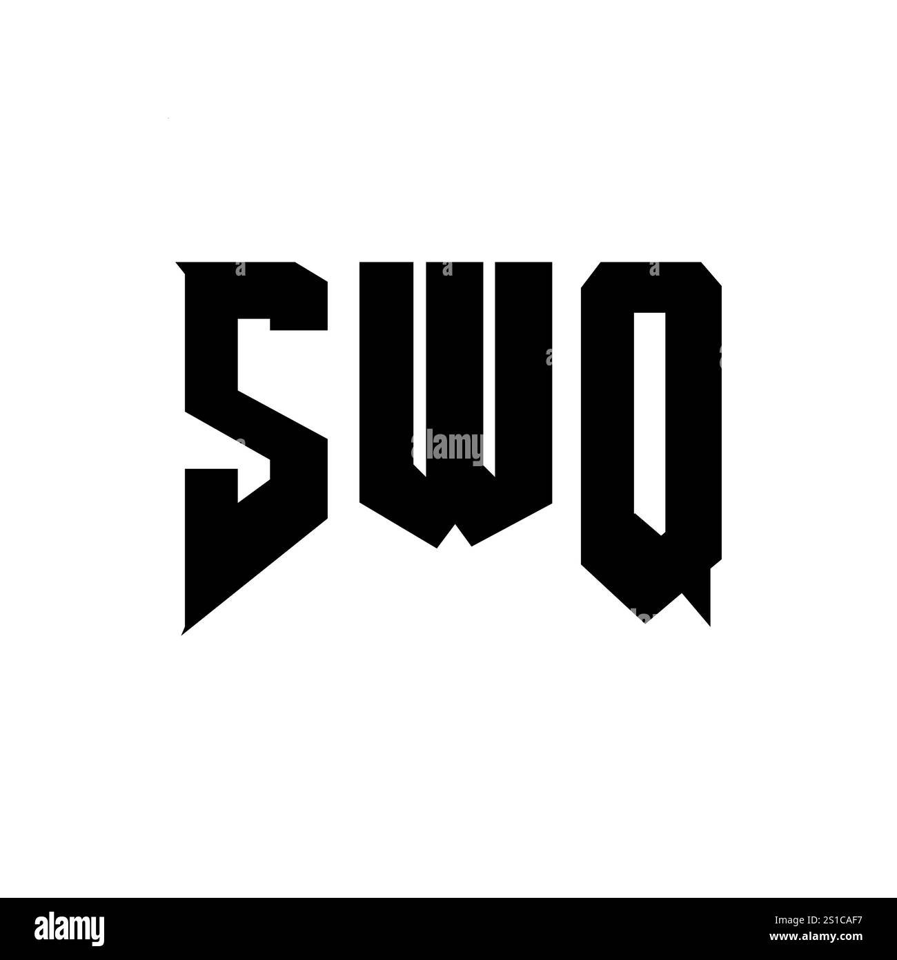 Swq logo design hi-res stock photography and images - Alamy
