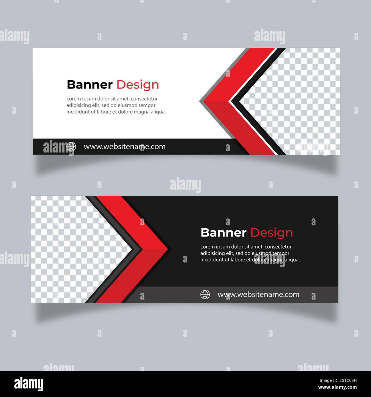 Vector Abstract banner modern web template - Vector Stock Vector