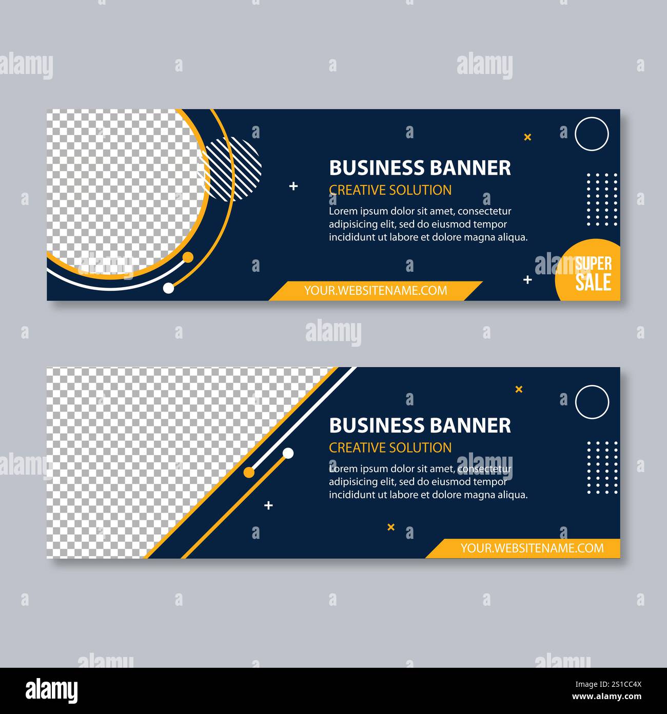 Vector Abstract banner modern web template - Vector Stock Vector