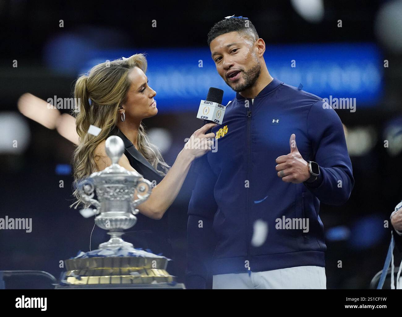 New Orleans, United States. 02nd Jan, 2025. Notre Dame head coach ...