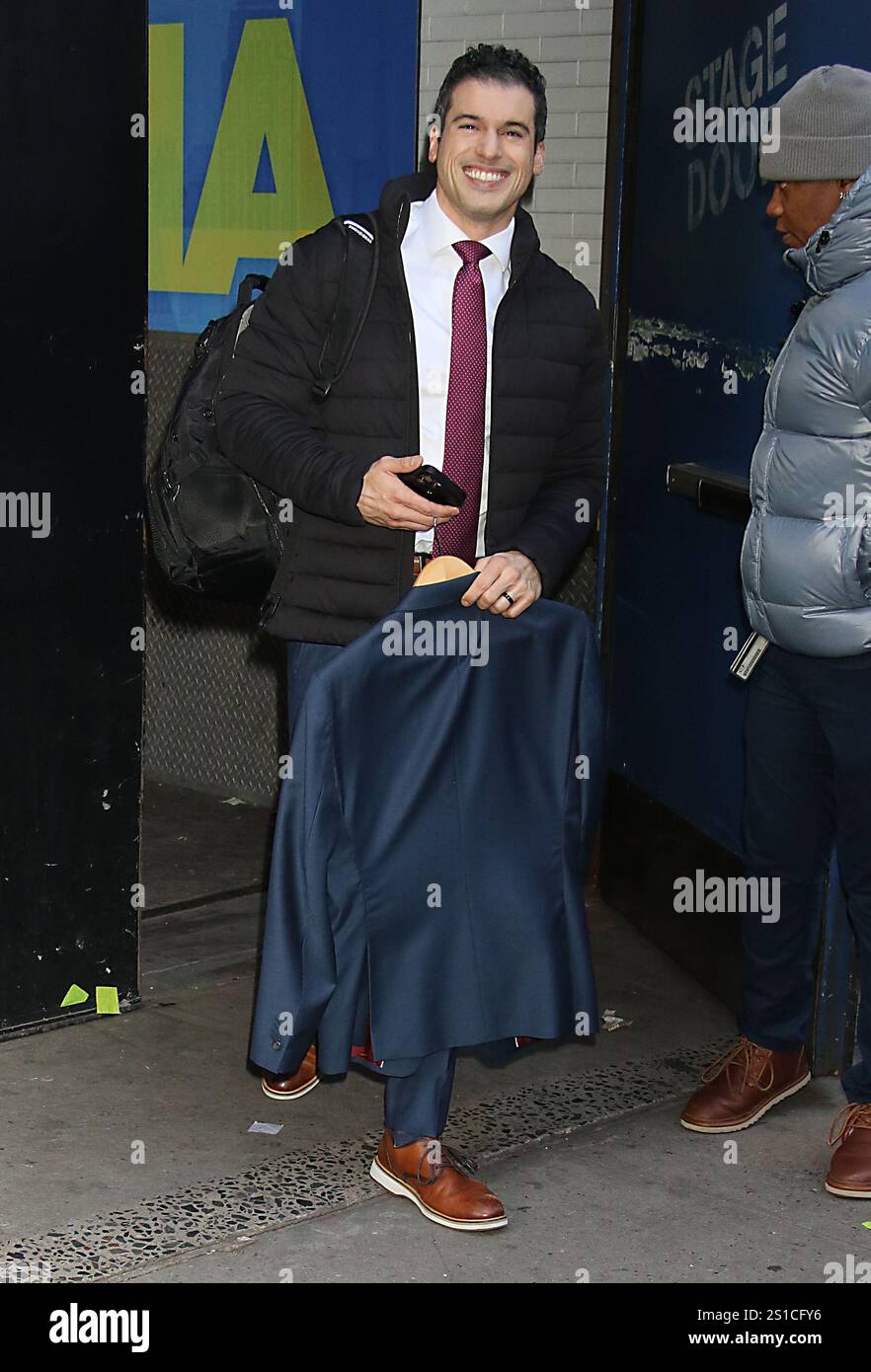 NEW YORK, NY JANUARY 2 Gio Benitez on the set of Good Morning