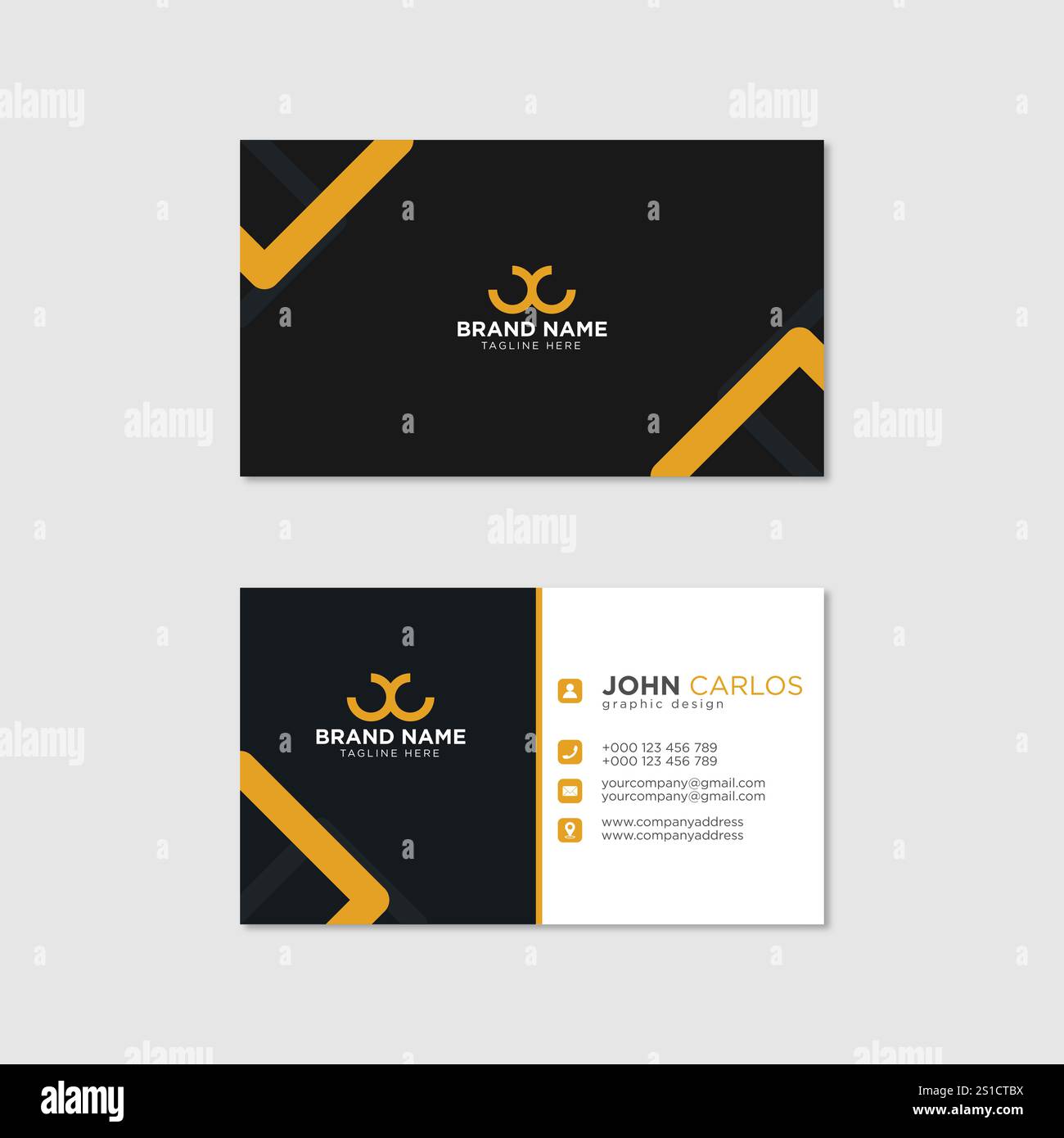 Modern Creative and Clean Business Card Template Stock Vector