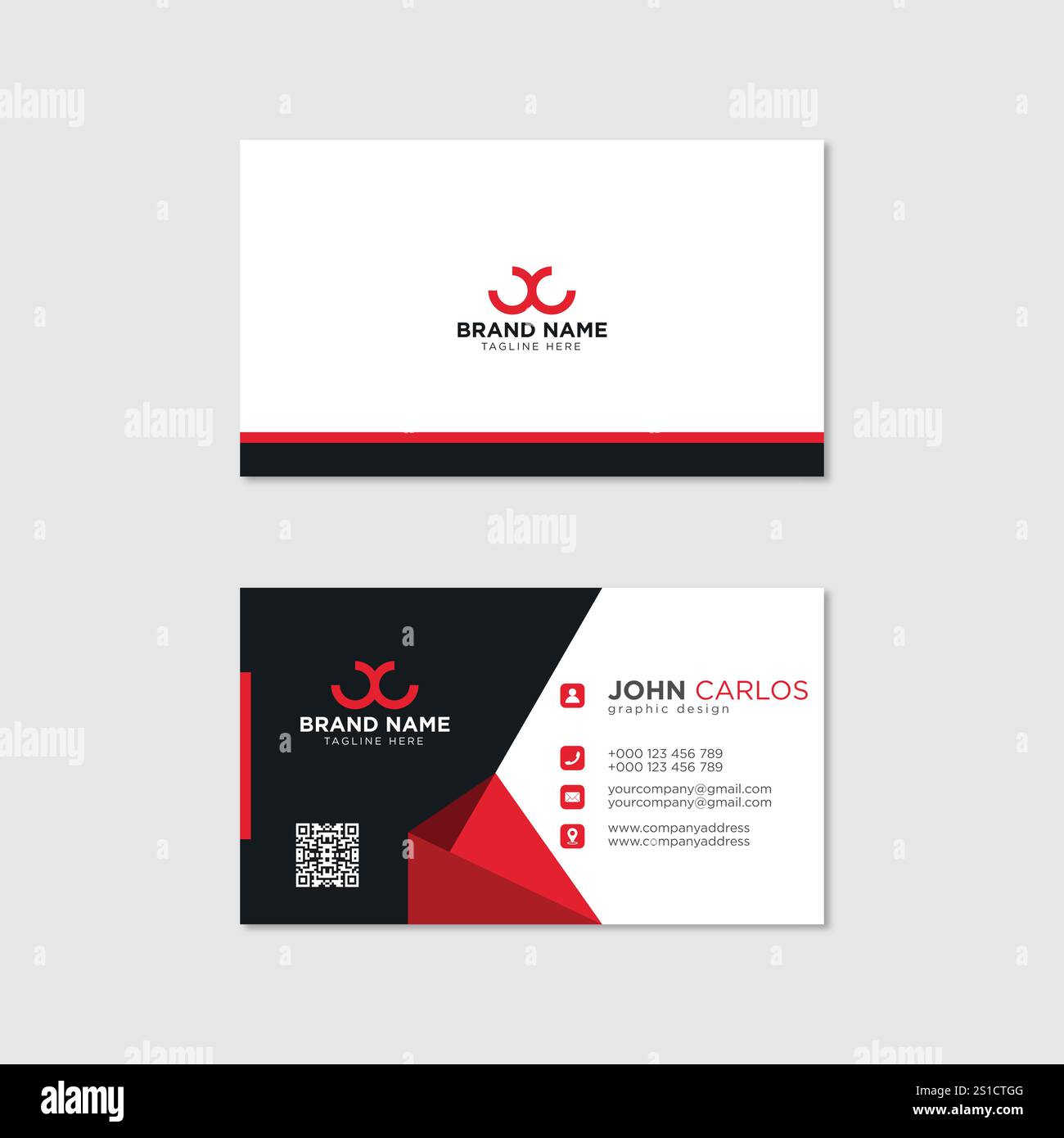 Modern Creative and Clean Business Card Template Stock Vector