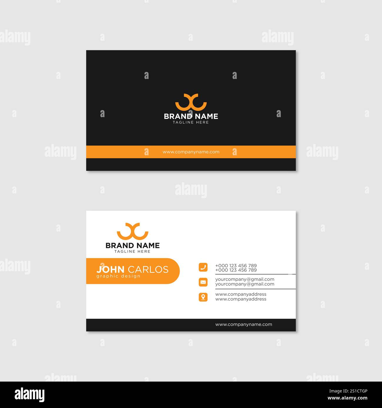 Modern Creative and Clean Business Card Template Stock Vector