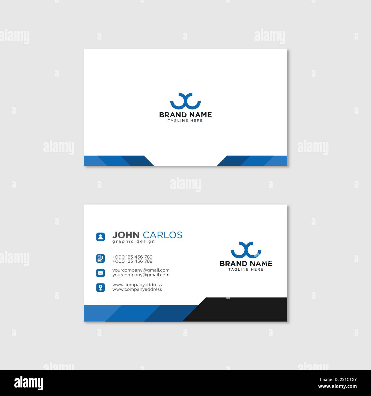 Modern Creative and Clean Business Card Template Stock Vector