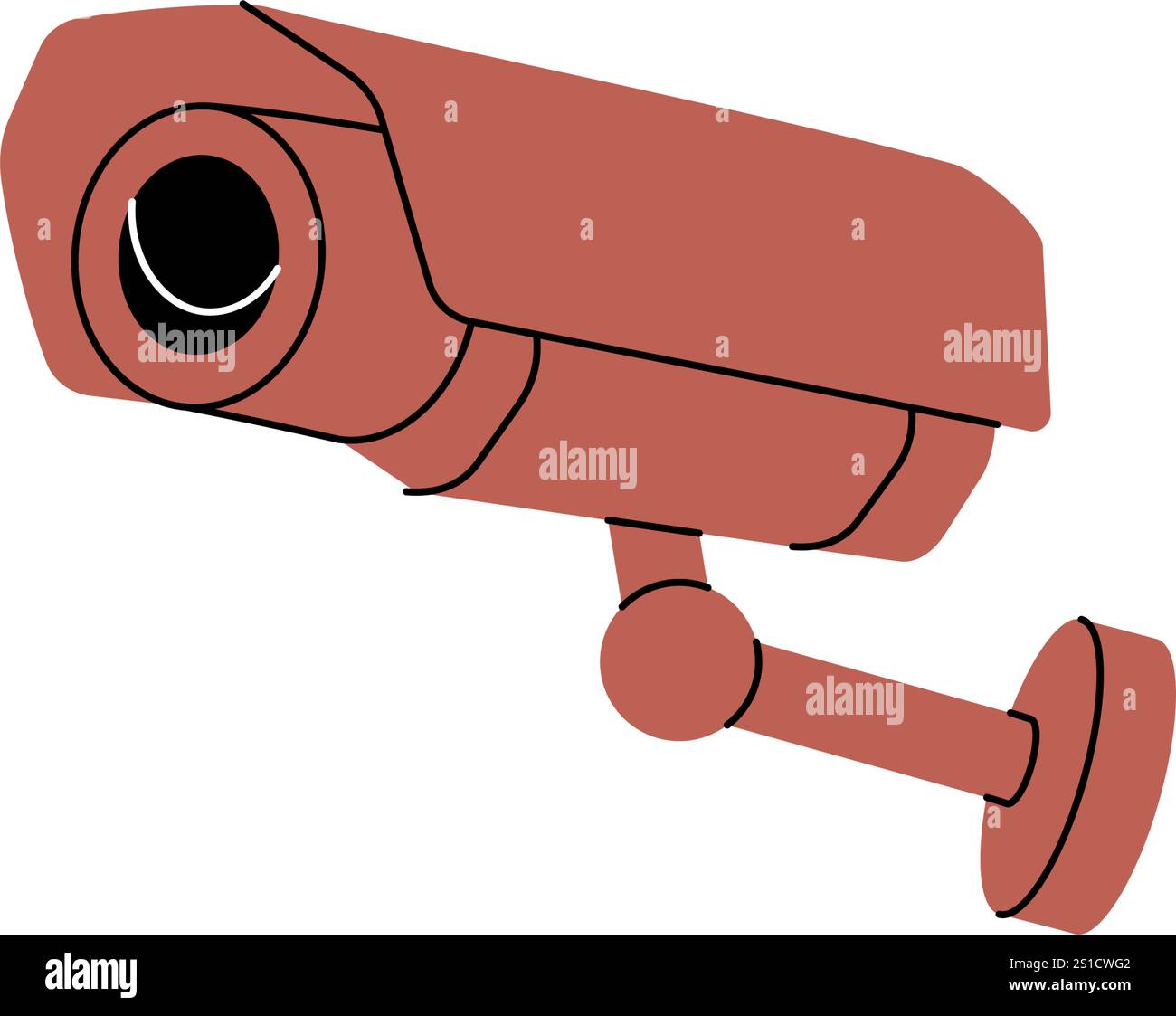 Surveillance camera. Video surveillance. Vector illustration Stock ...
