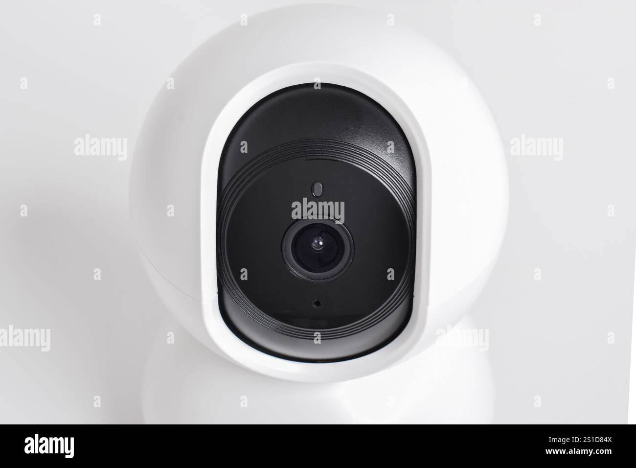 CCTV security camera isolated on white background. Smart home wireless security camera Stock Photo