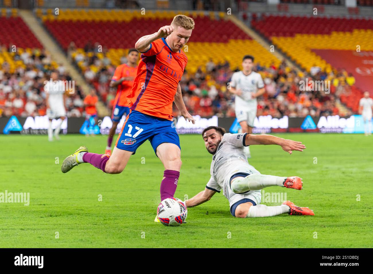 Harry Van der Saag of Brisbane Roar during round twelve ALeague Men