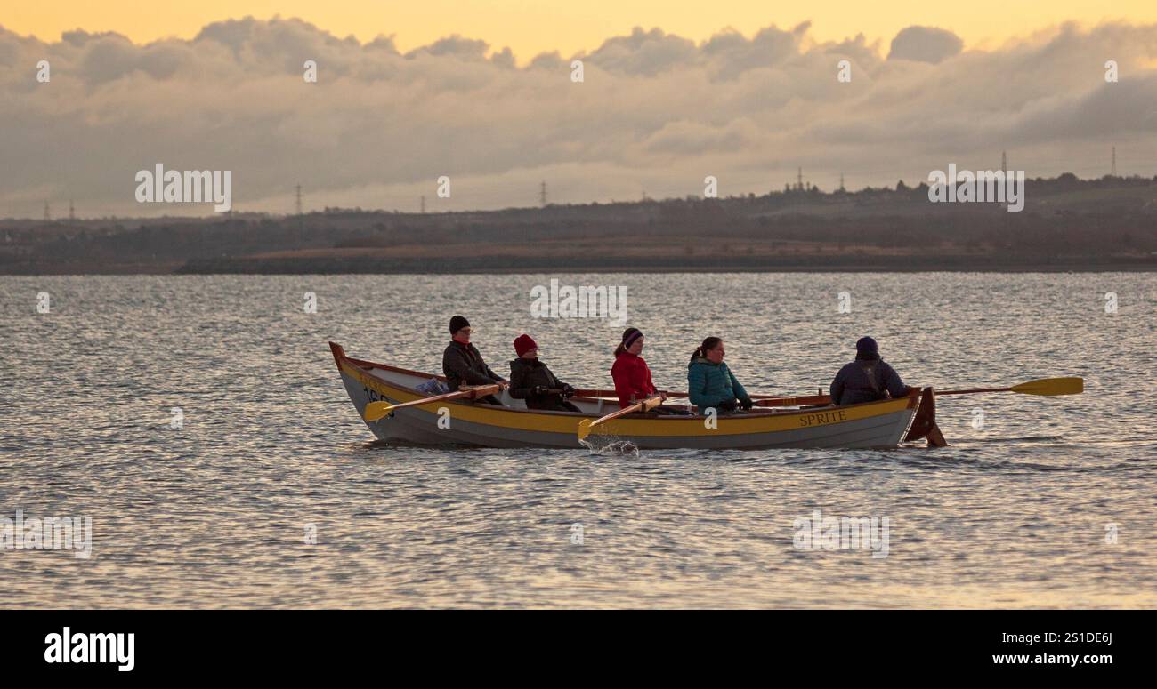Portobello, Edinburgh, Scotland, UK. 3 January 2025. Dawn exercise on ...