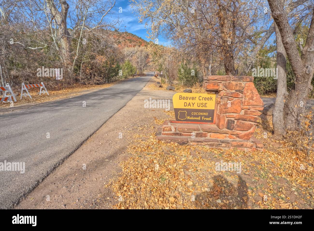 The Entry Sign For The Beaver Creek Day Use Picnic Area In The Coconino the-entry-sign-for-the-beaver-creek-day-use-picnic-area-in-the-coconino