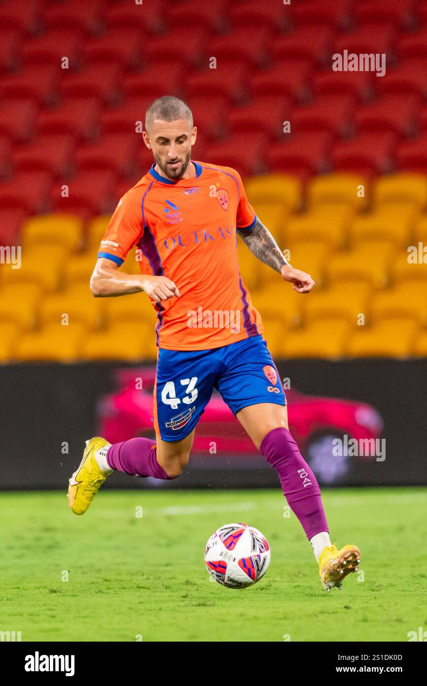 Adam Zimarino of Brisbane Roar during round twelve ALeague Men match