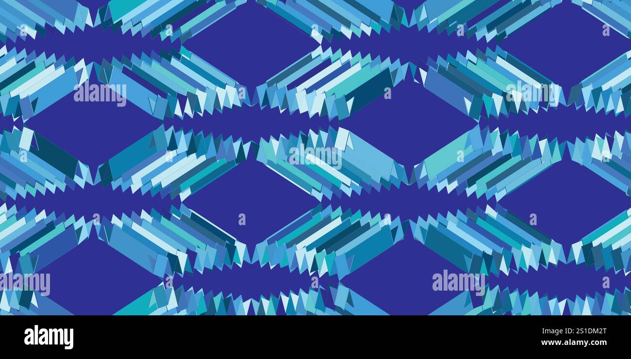 Abstract blue background with diagonal lines. Dynamic shapes ...