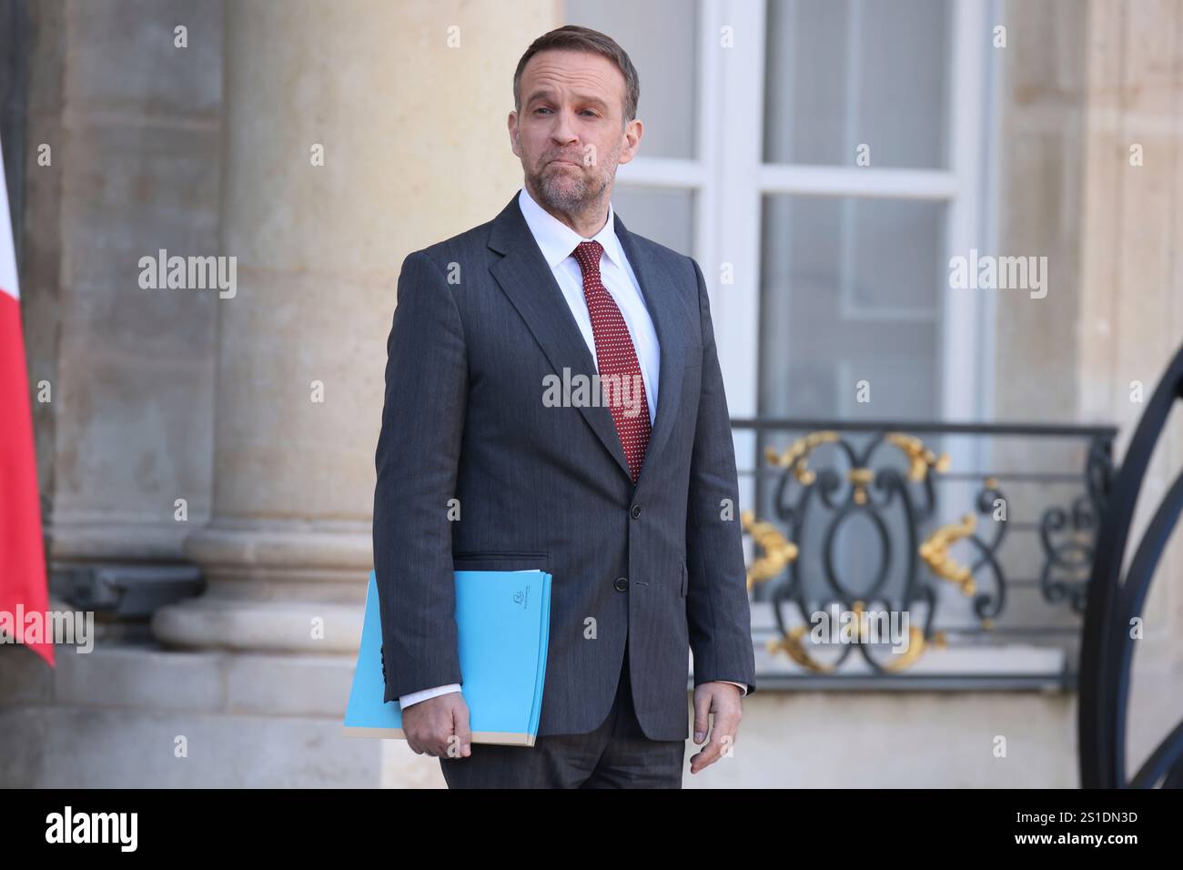 Ferracci French Minister for Industry and Energy Marc Ferracci leaves the first ...