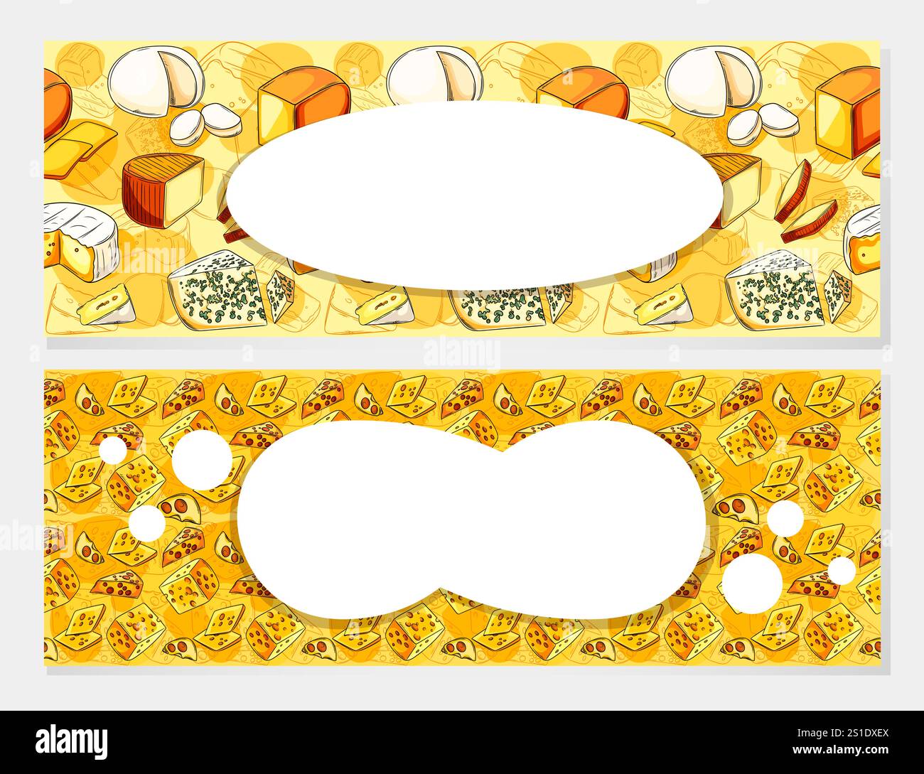Cheese frame with various types of cheeses, including Swiss, brie, and ...