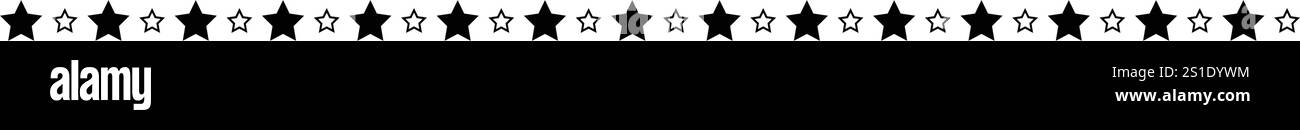 Star divider border frame horizontal line vector shape icon for ...