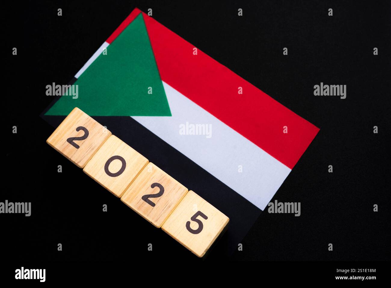 2025, Sudan, Sudan flag with date block, Concept, Important events for