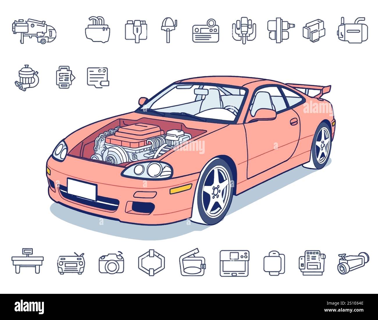 Linear transport and travel icons Stock Vector Image & Art - Alamy
