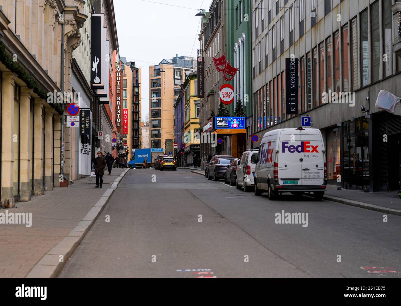 Oslo 20241205. Rosenkrantz gate in Oslo. (Rosenkrantz´ gate). Photo ...
