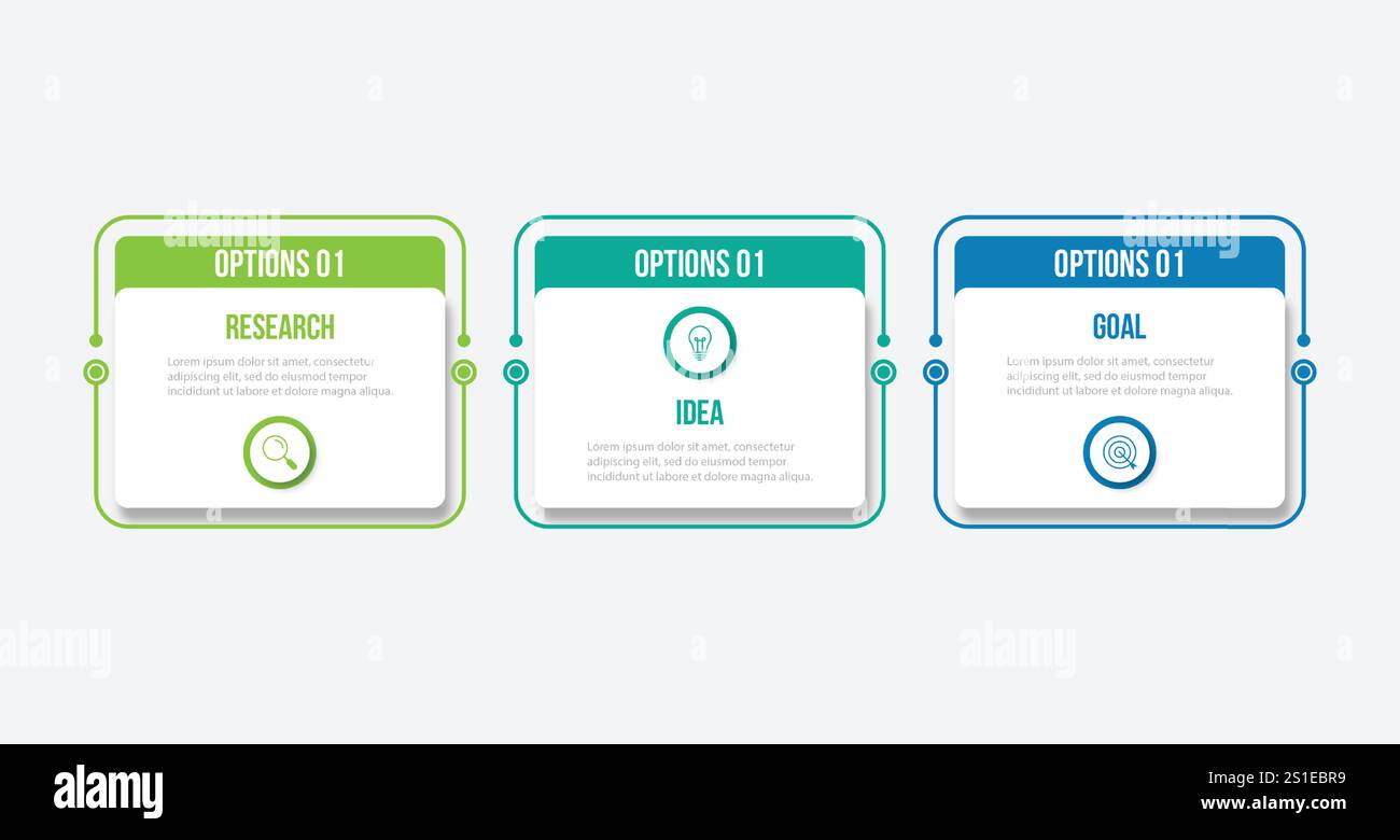 Vector infographic design template with 3 options or steps Stock Vector ...